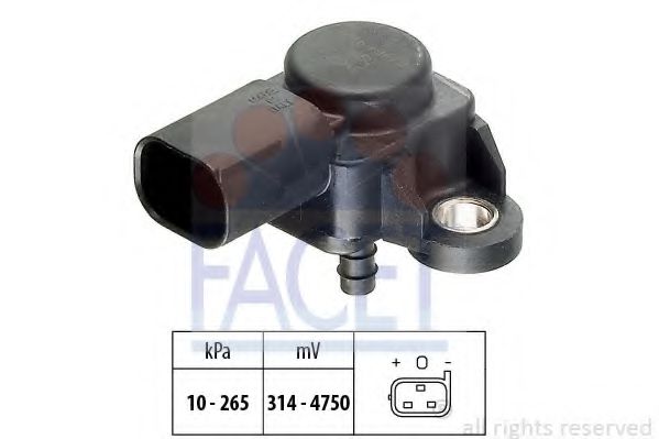 Датчик давления наддува FACET 10.3102