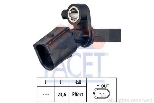Датчик АБС FACET 21.0013