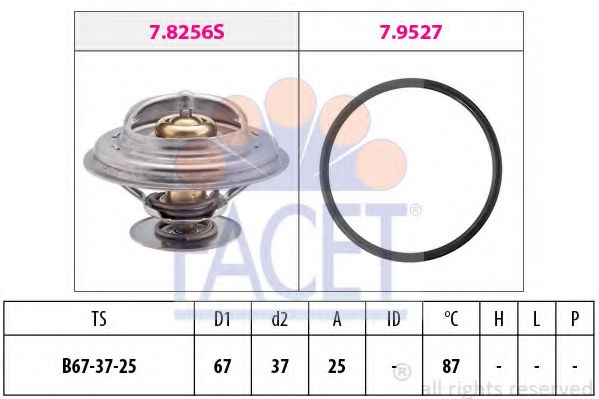 Термостат FACET 7.8256