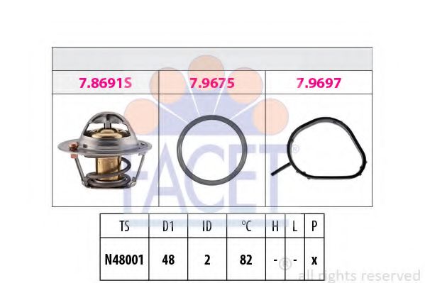 Термостат FACET 7.8692