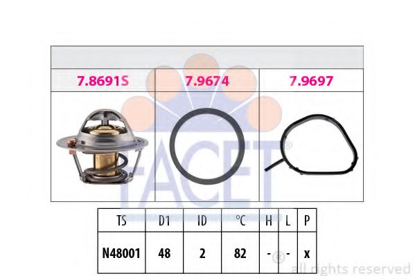 Термостат FACET 7.8691