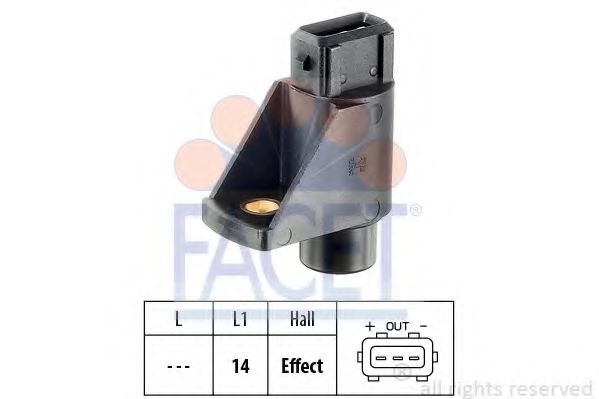 Датчик положения коленвала FACET 9.0042