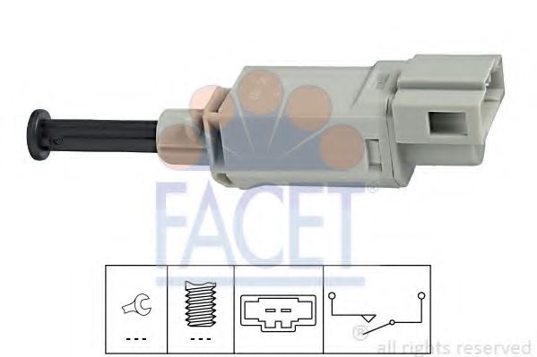 Выключатель, привод сцепления (Tempomat) FACET 7.1152
