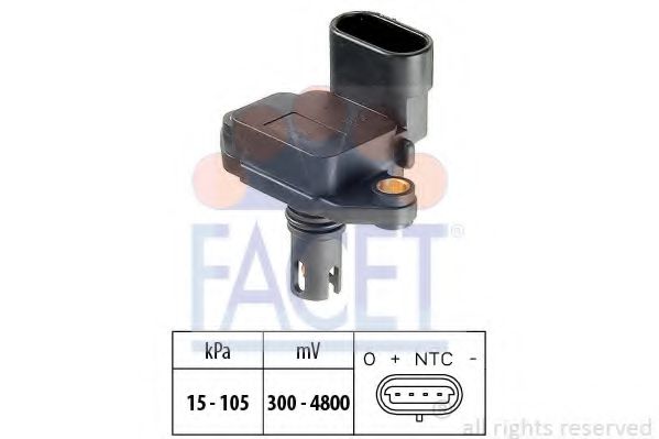 Датчик давления наддува facet 10.3088