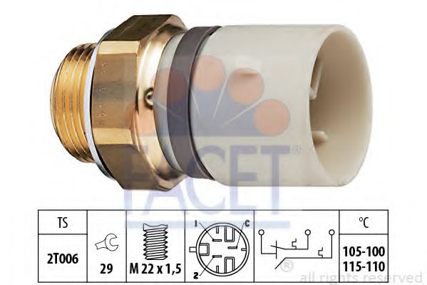Датчик включения вентилятора FACET 7.5648