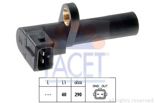 Датчик импульсов; Датчик импульсов, маховик FACET 9.0036