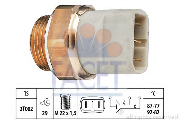 Датчик включения вентилятора FACET 7.5626