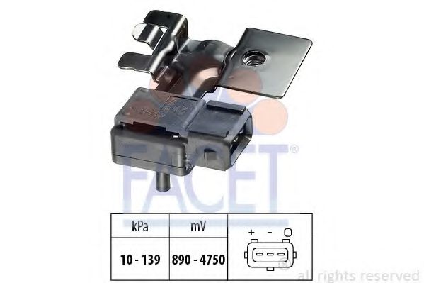 Датчик давления наддува FACET 10.3108