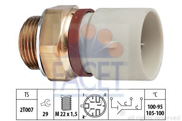 Датчик включения вентилятора FACET 7.5674