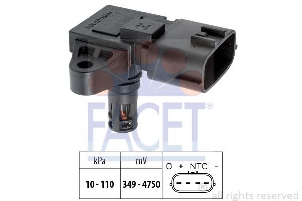 Датчик давления наддува FACET 10.3126
