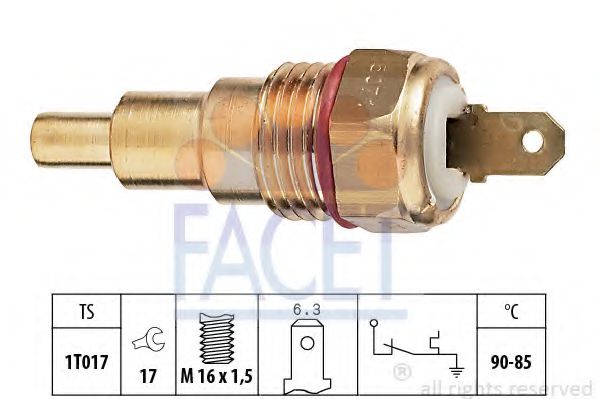Датчик включения вентилятора FACET 7.5071