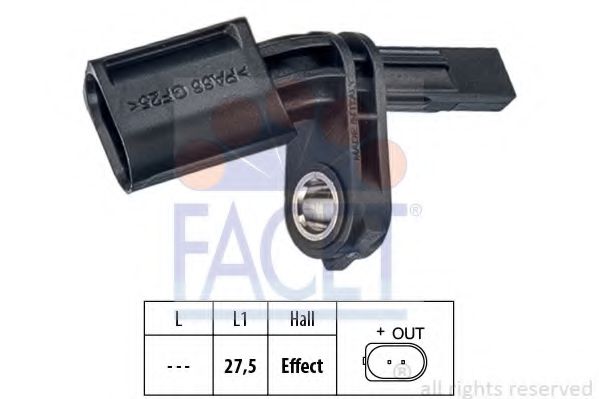Датчик АБС FACET 21.0006