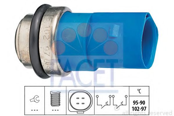Датчик включения вентилятора FACET 7.5692