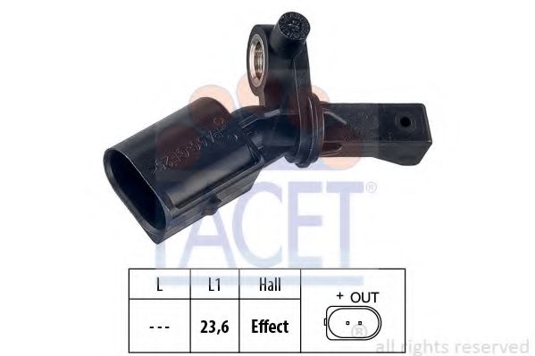 Датчик АБС FACET 21.0012