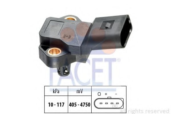 Датчик давления наддува FACET 10.3105