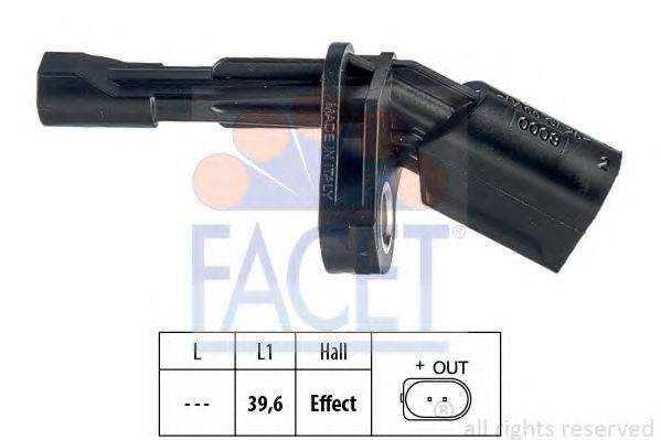 Датчик АБС FACET 21.0008