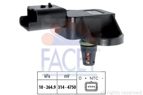 Датчик давления наддува FACET 10.3137