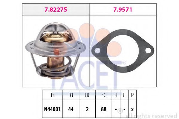 Термостат FACET 7.8390