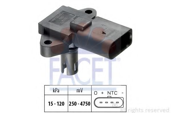 Датчик давления наддува FACET 10.3074