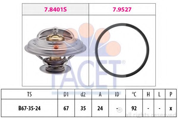 Термостат FACET 7.8401