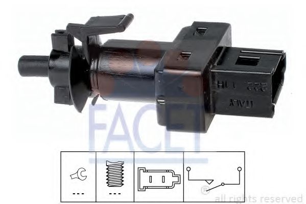 Выключатель, привод сцепления (Tempomat) FACET 7.1222