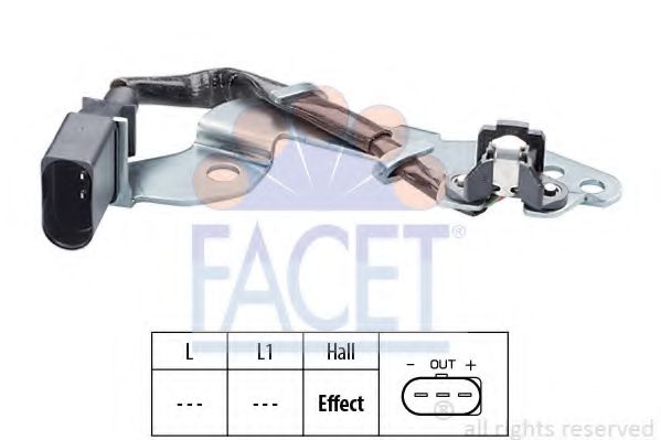 Датчик положения коленвала FACET 9.0367