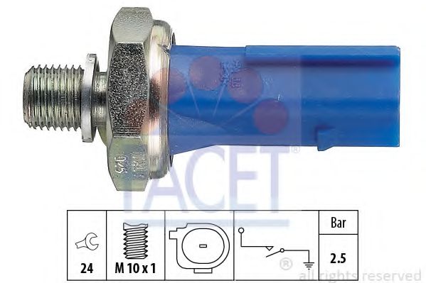 Датчик давления масла FACET 7.0192