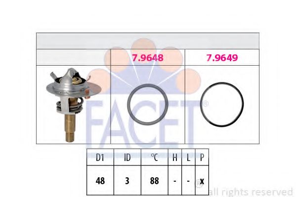Термостат FACET 7.8609