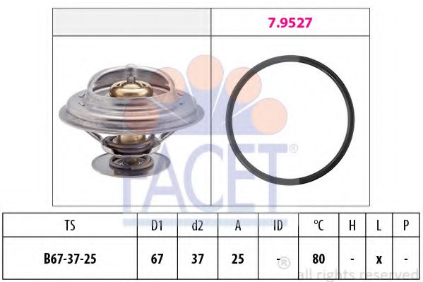 Термостат FACET 7.8623