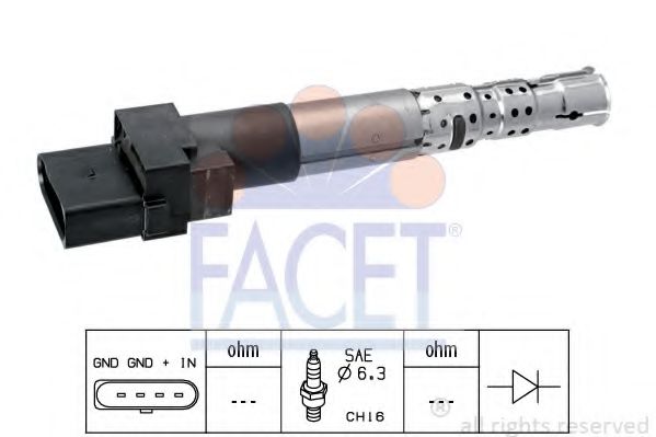 Катушка зажигания FACET 9.6335