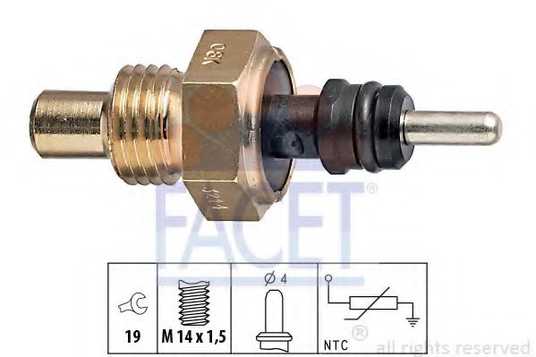 Датчик температуры охлаждающей жидкости FACET 7.3214