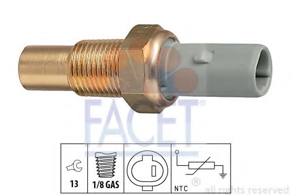 Датчик температуры охлаждающей жидкости FACET 7.3184