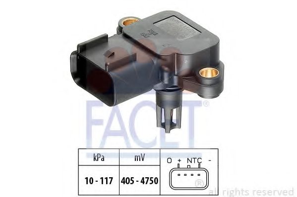 Датчик давления наддува FACET 10.3077