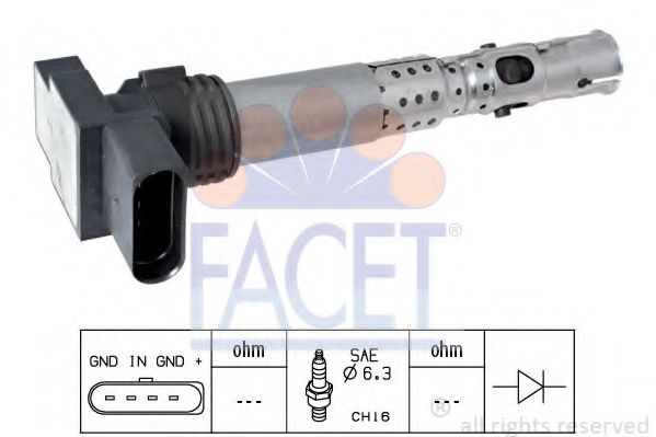 Катушка зажигания FACET 9.6331