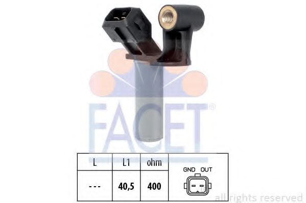 Датчик импульсов; Датчик импульсов, маховик FACET 9.0307