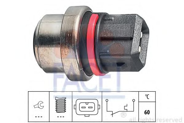 Датчик температуры охлаждающей жидкости FACET 7.4075