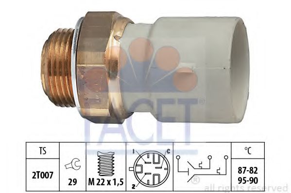 Датчик включения вентилятора FACET 7.5645