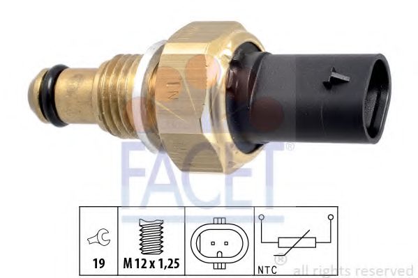 Датчик, температура топлива FACET 7.3338