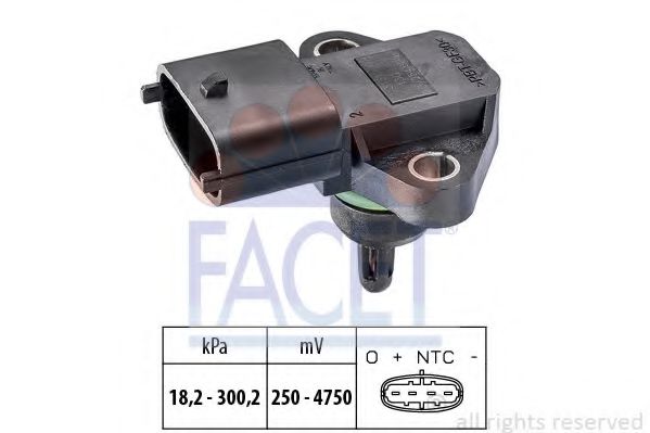 Датчик давления наддува FACET 10.3344