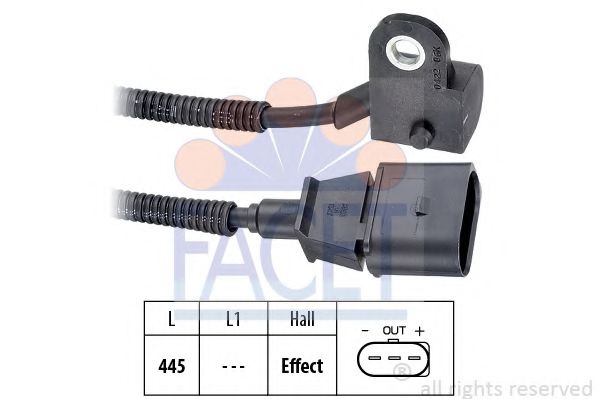 Датчик положения коленвала FACET 9.0422