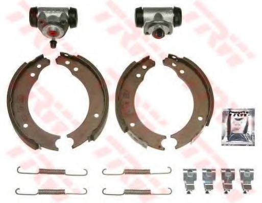 Тормозные колодки барабанные TRW BK1001