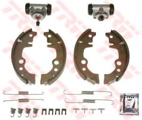 Тормозные колодки барабанные TRW BK1010