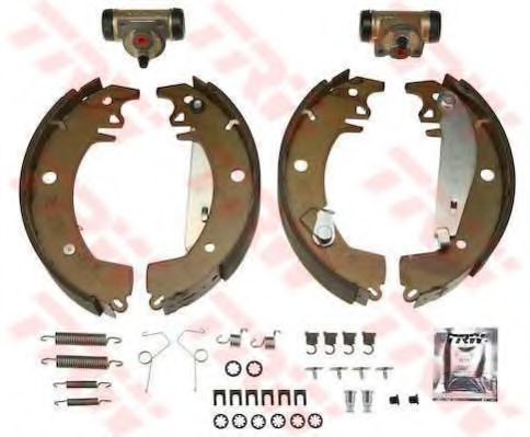 Тормозные колодки барабанные TRW BK1023