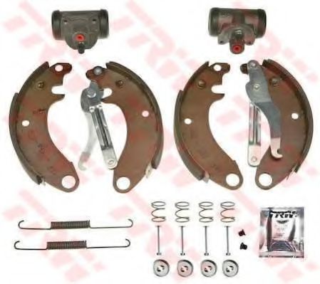 Тормозные колодки барабанные TRW BK1100