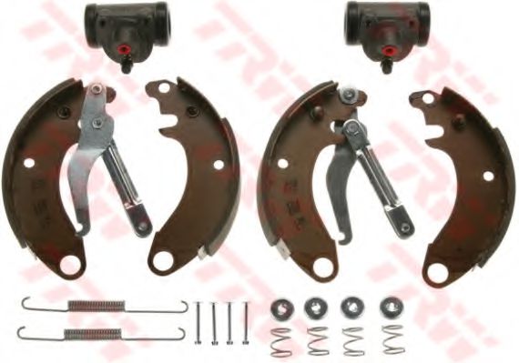 Тормозные колодки барабанные TRW BK1104