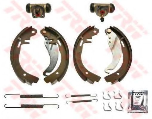 Тормозные колодки барабанные TRW BK1602