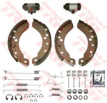Тормозные колодки барабанные TRW BK1677