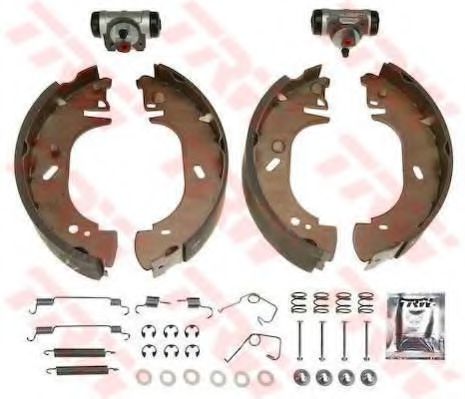 Тормозные колодки барабанные TRW BK1684