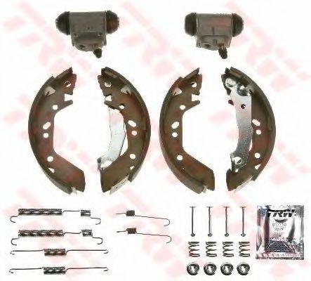 Тормозные колодки барабанные TRW BK2610