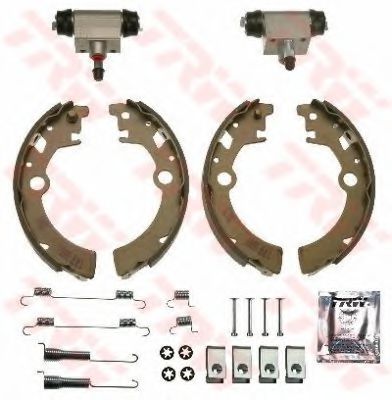 Тормозные колодки барабанные TRW BK2930